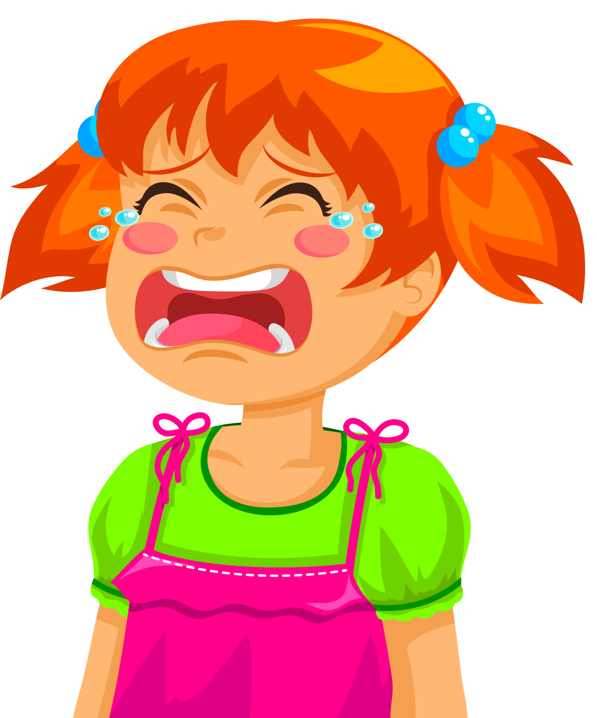 Девочка плачет