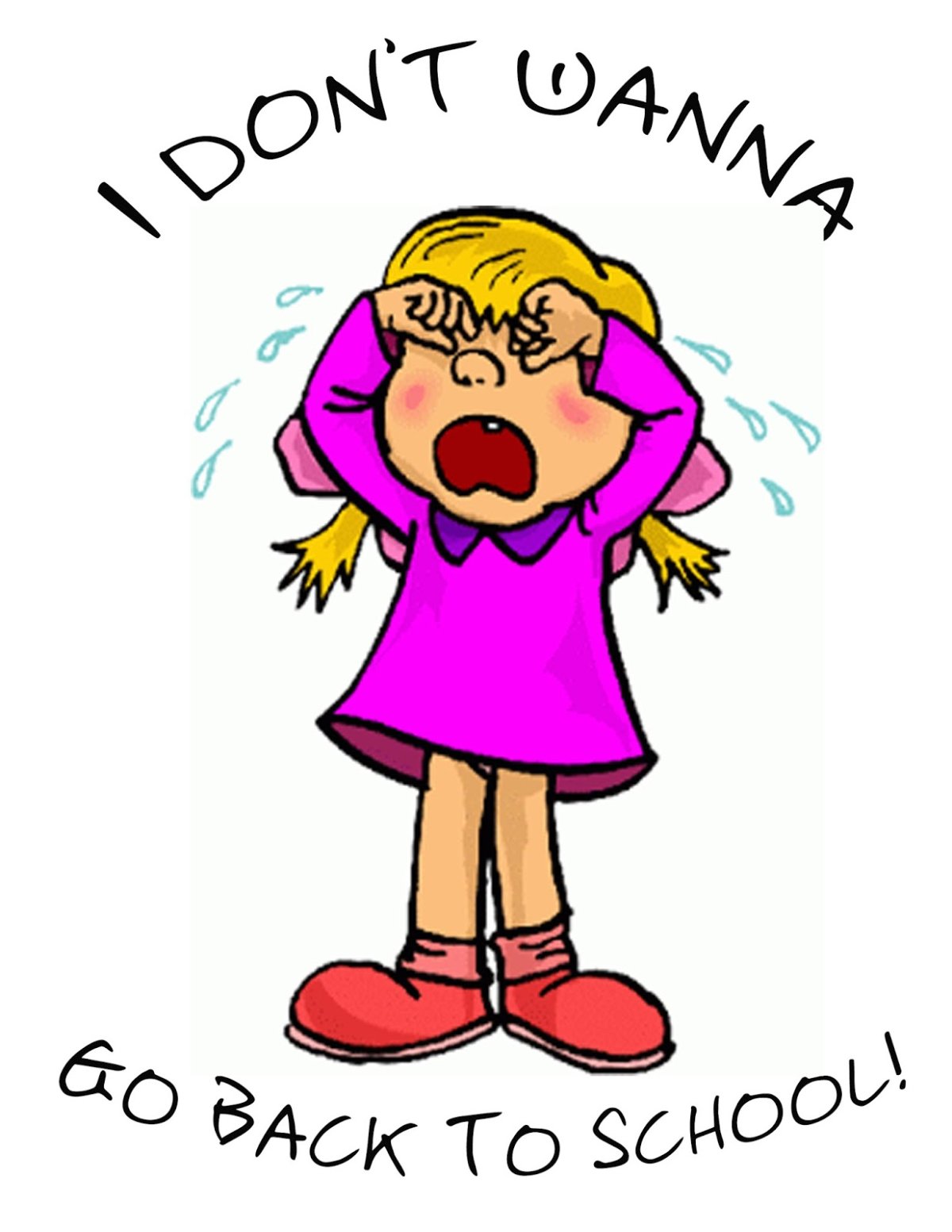 Плачущая девочка мультяшная