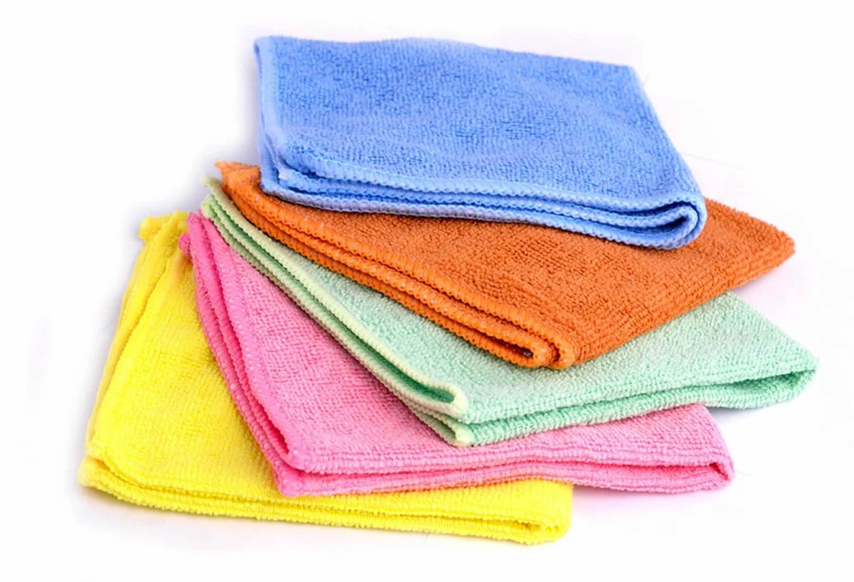 Салфетки из микрофибры м-102, 30х30 см, 5 шт