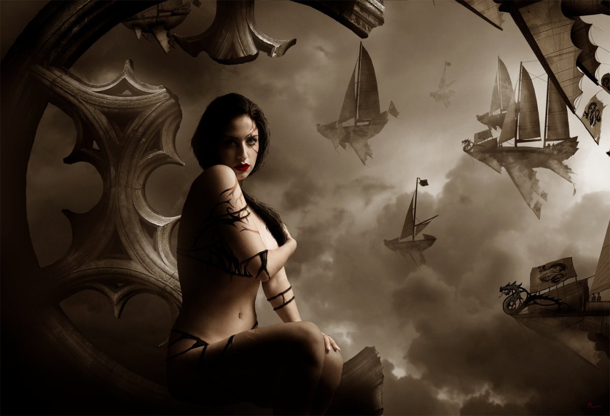 Мрачное фэнтези девушки