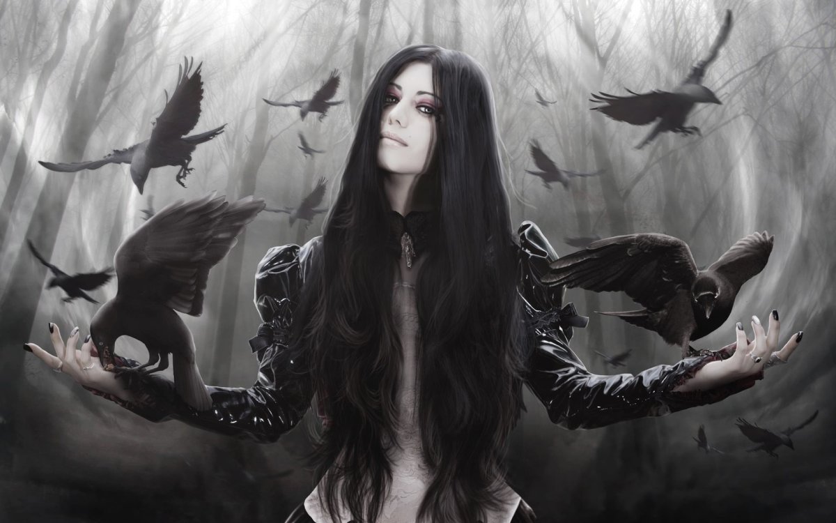 Мрачное фэнтези девушки