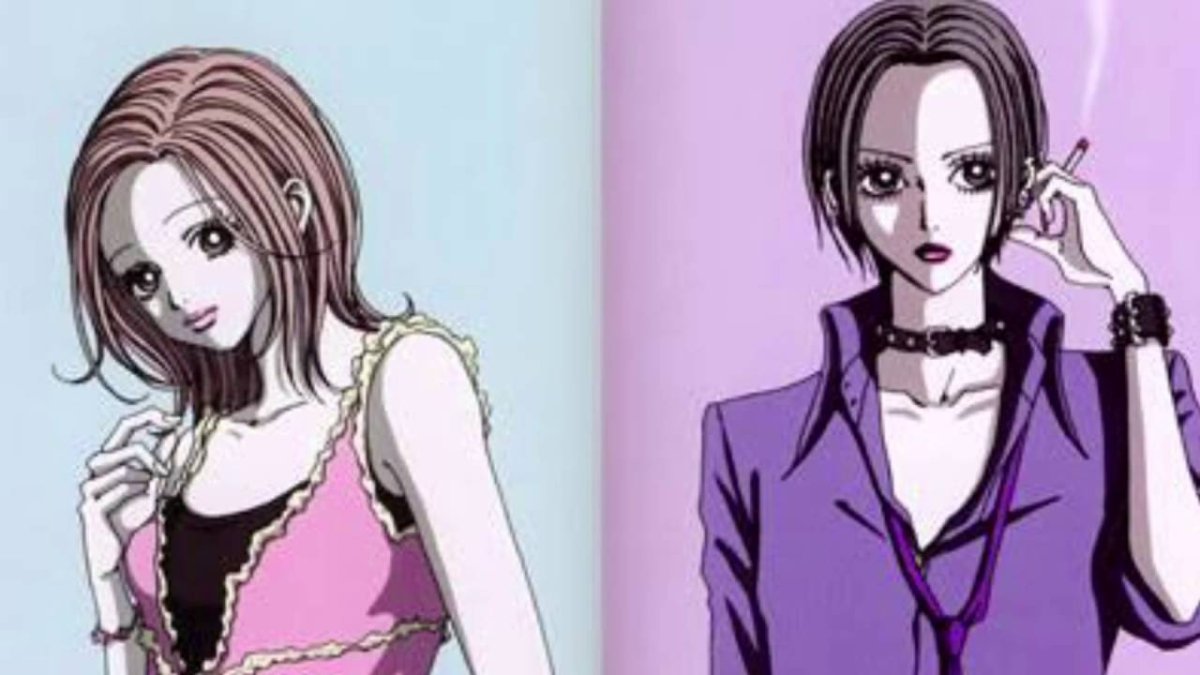 Аниме Нана и РЕН поцелуй