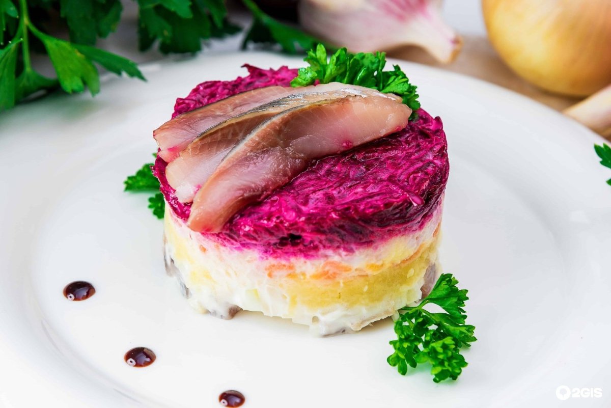 Сельдь под шубой порционно