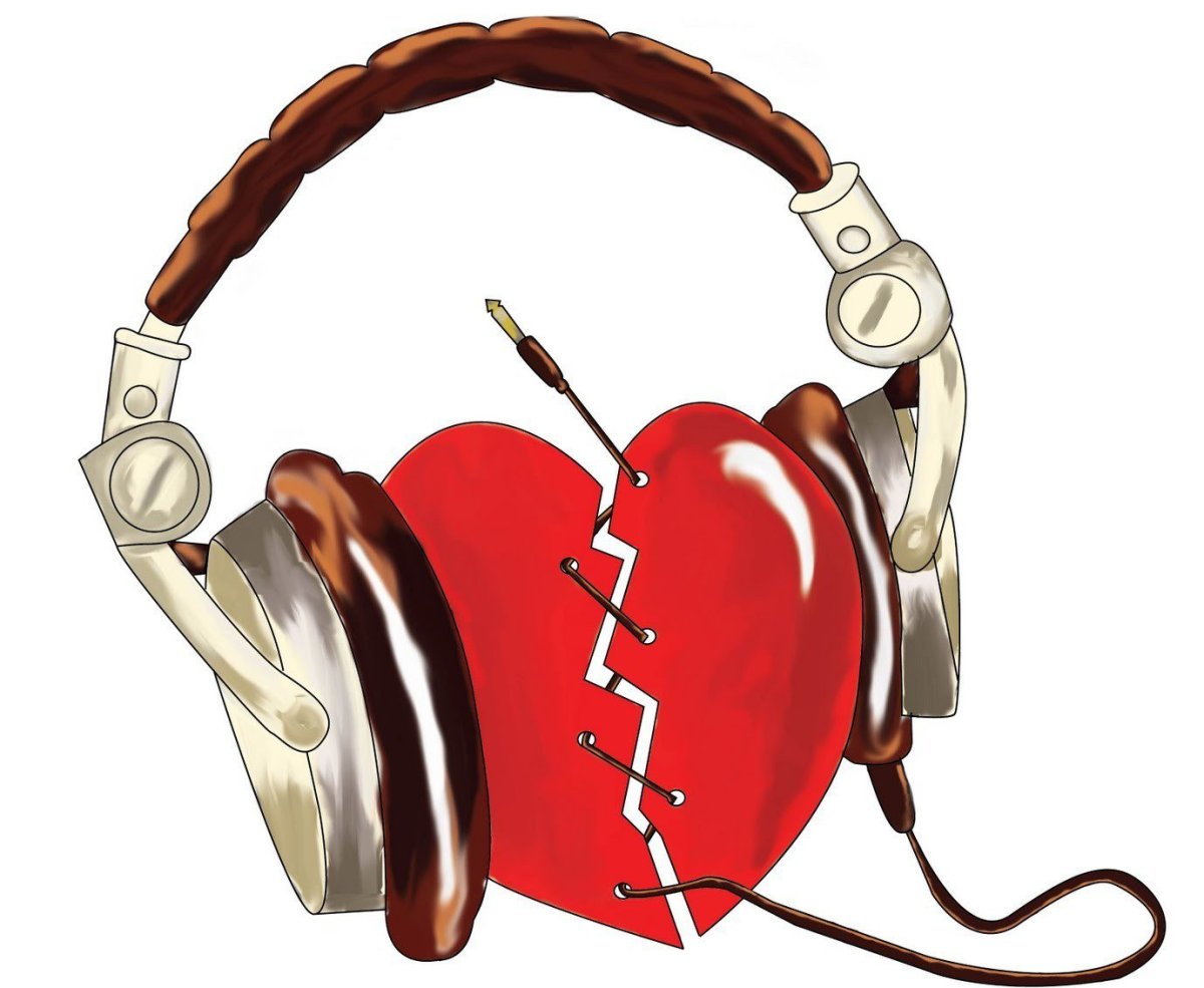 Наушники сердце