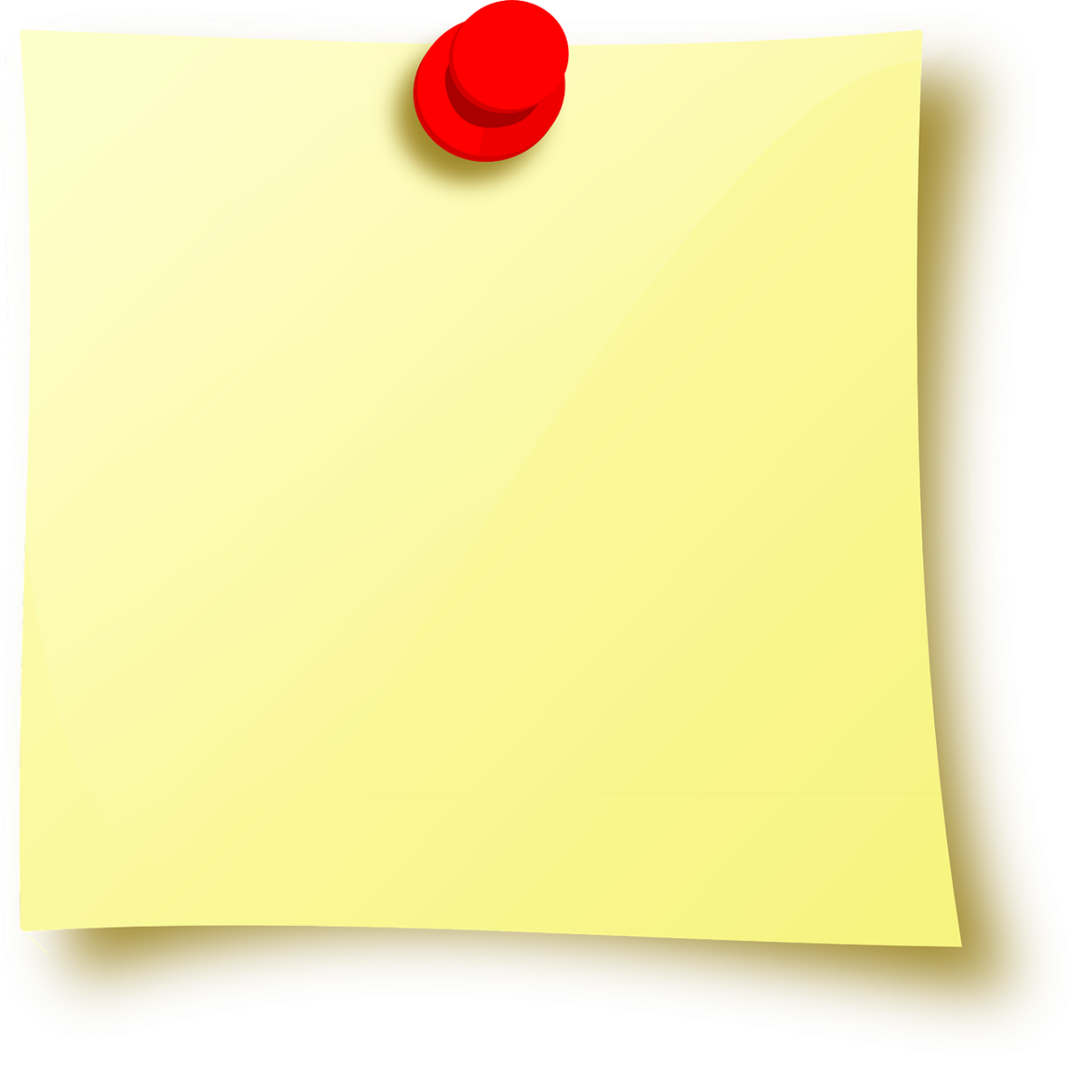 Лист блокнота на прозрачном фоне