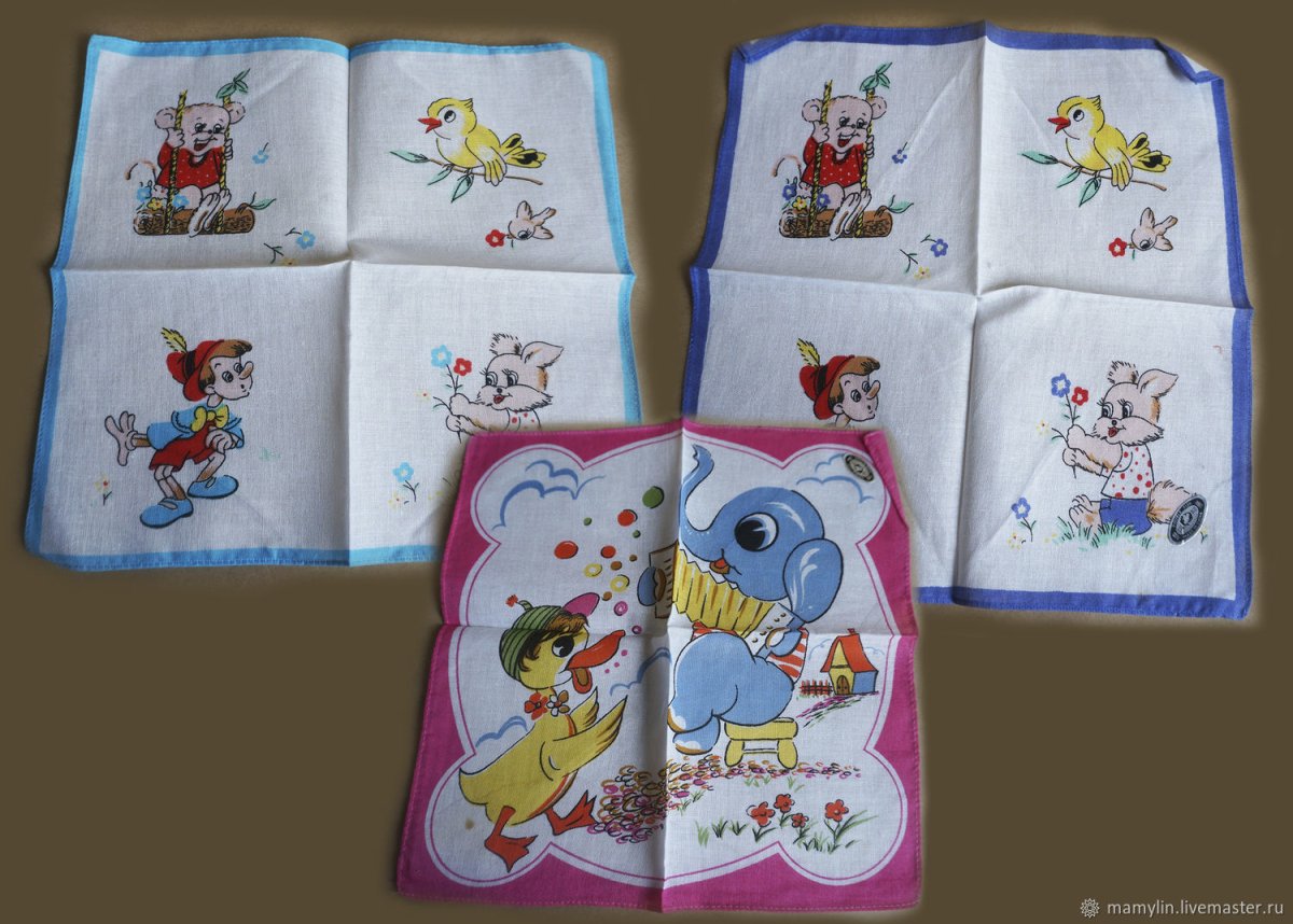 Носовые платочки детские