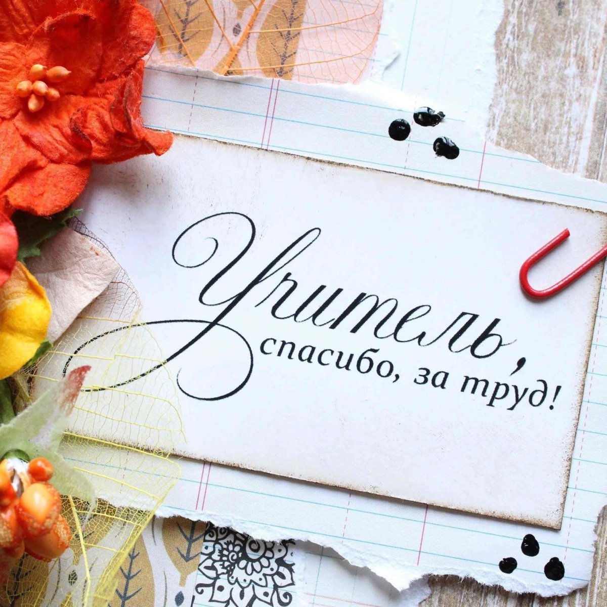 Учитель спасибо за труд