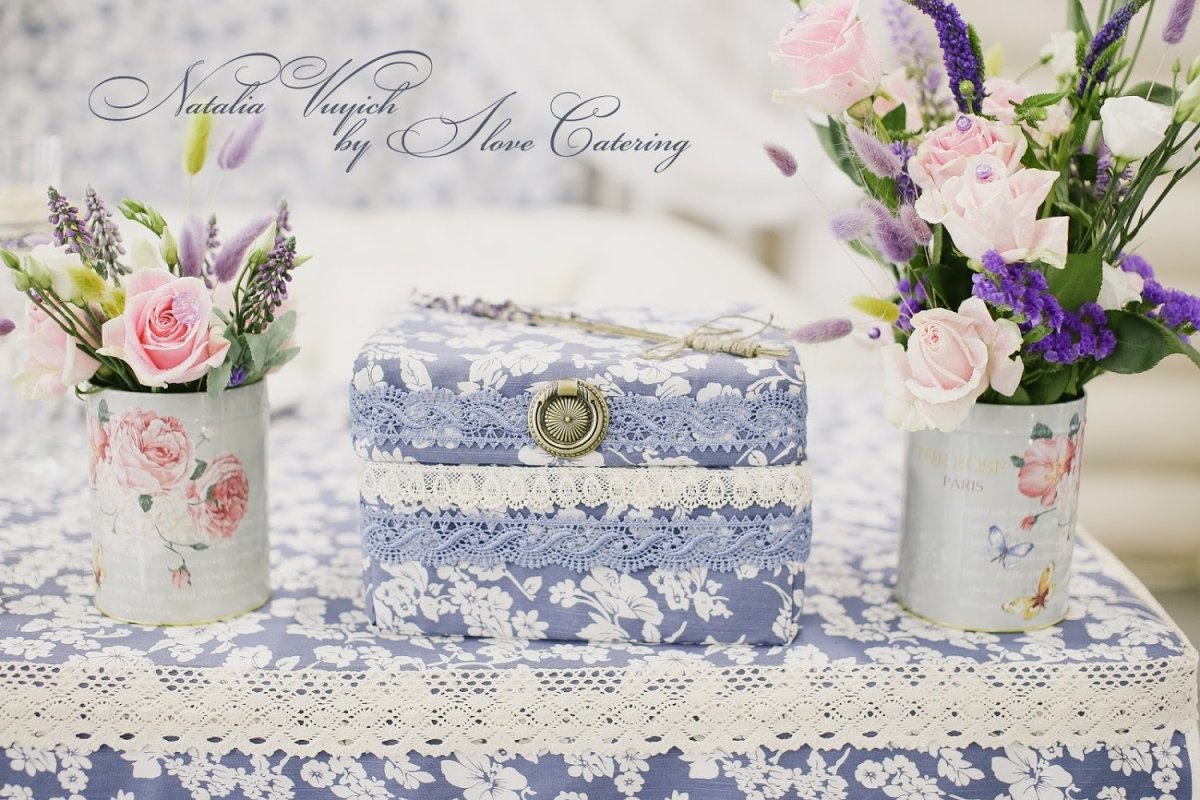 Открытка с днём свадьбы Прованс