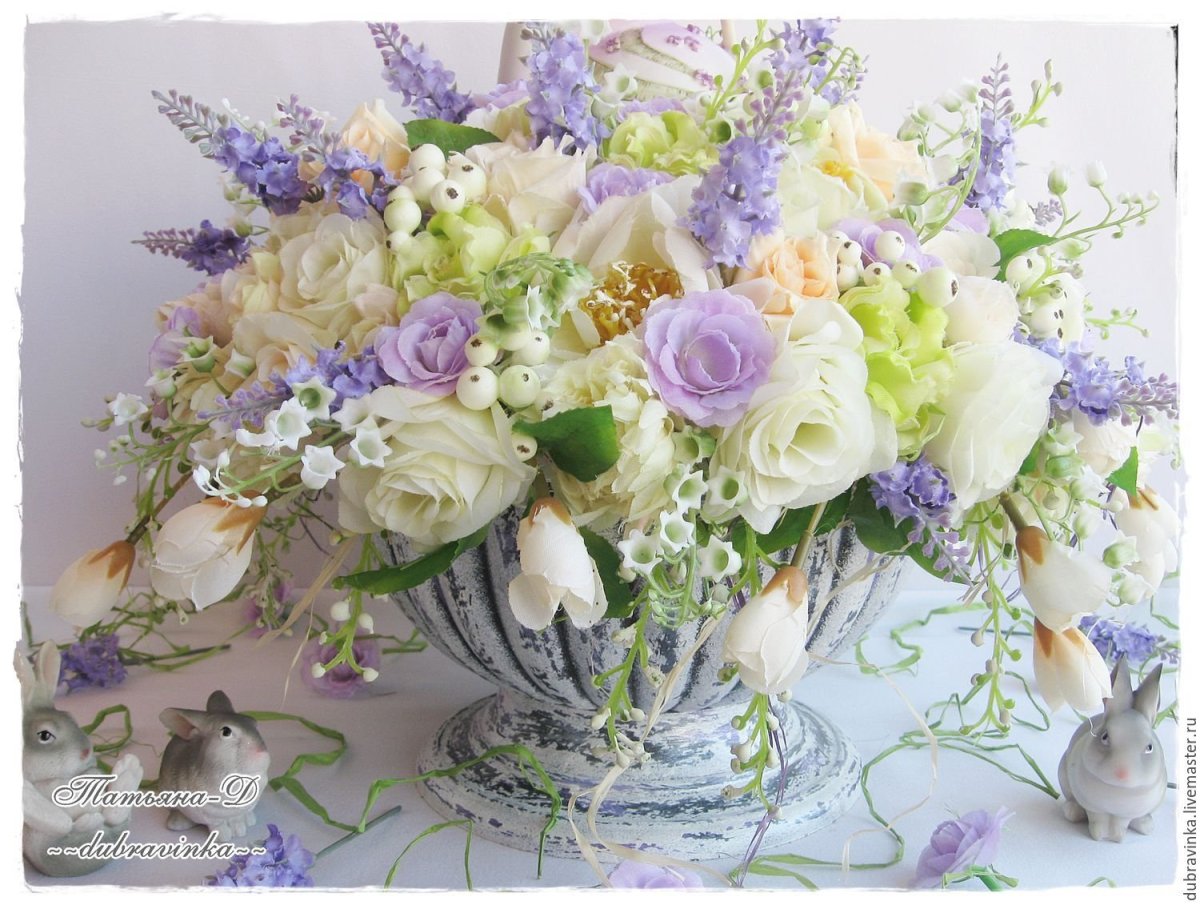 Весенние букеты в стиле Прованс