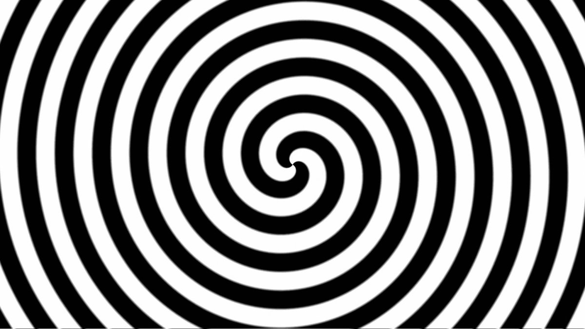 Черно белая спираль