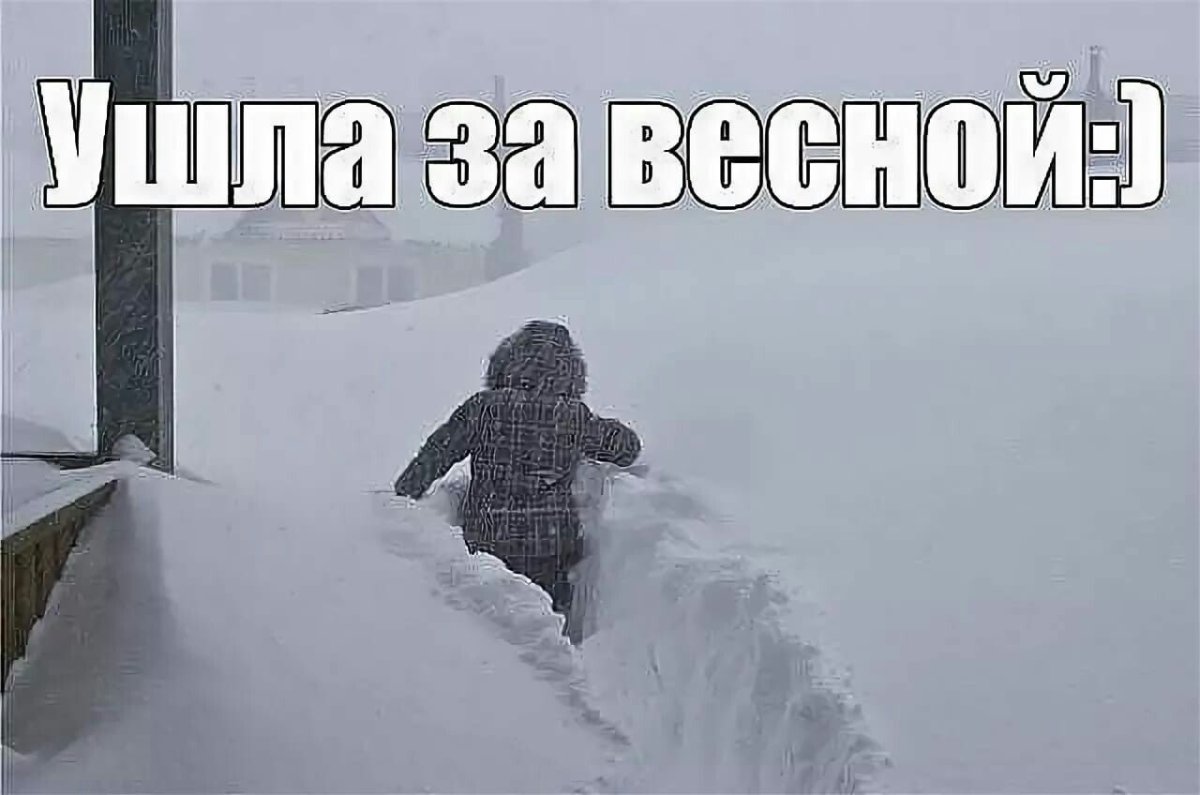 По пояс в снегу