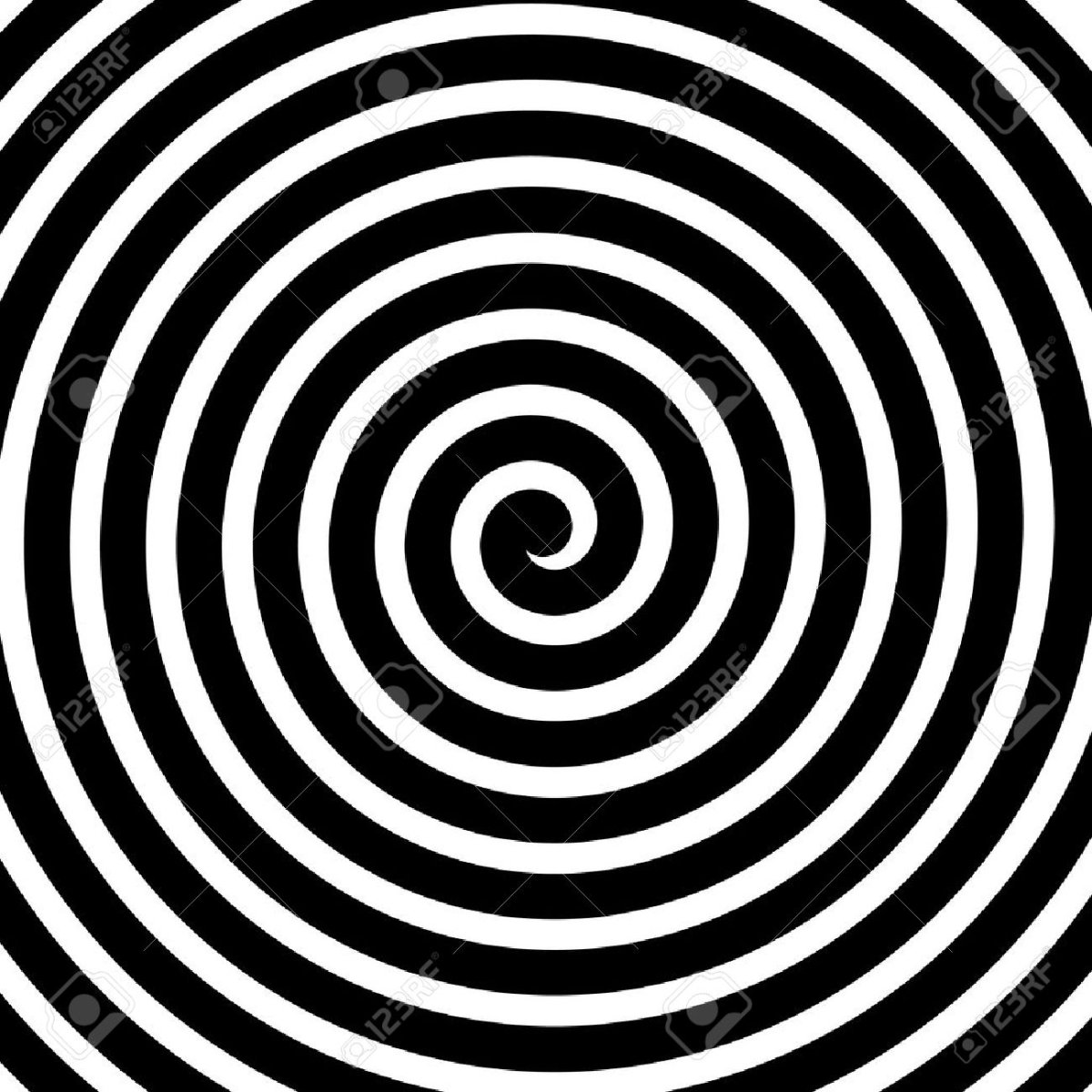 Гипнотический узор красно желтый