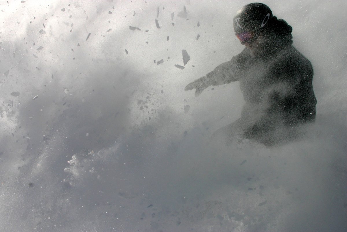 Сильная метель Снежная буря