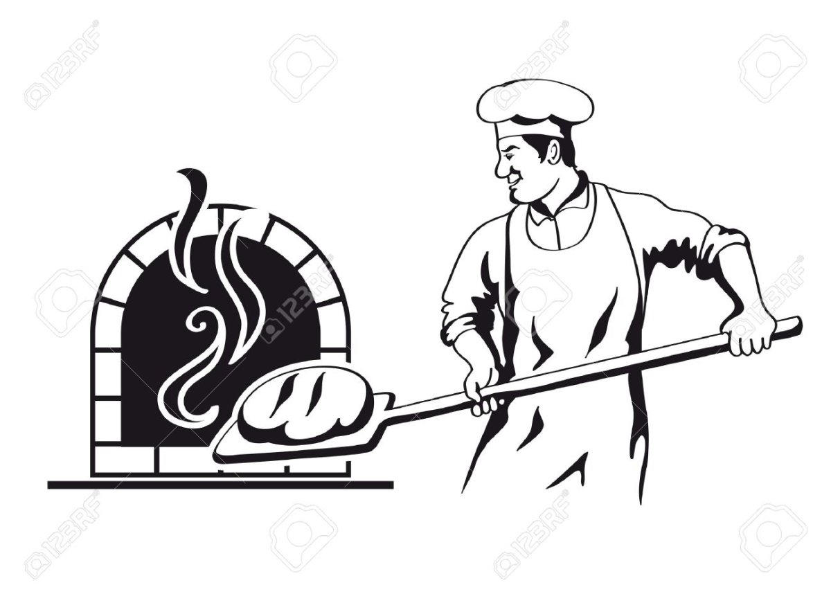 Пекарь силуэт