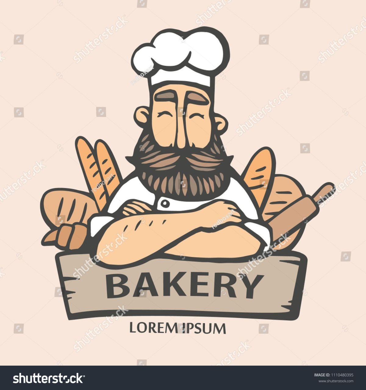 Логотип для бородатых поваров