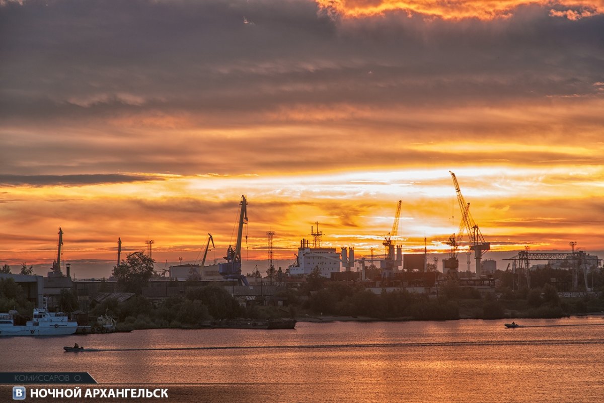 Ночной Архангельск