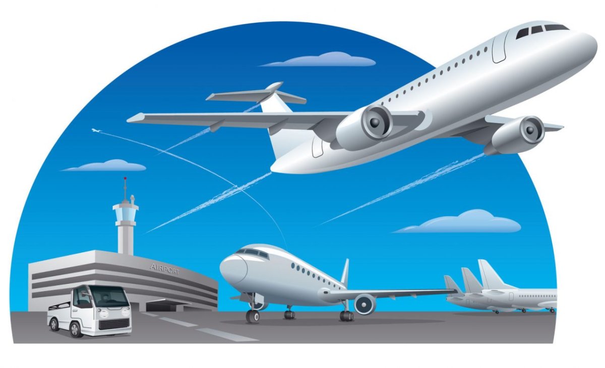 Аэропорт на прозрачном фоне