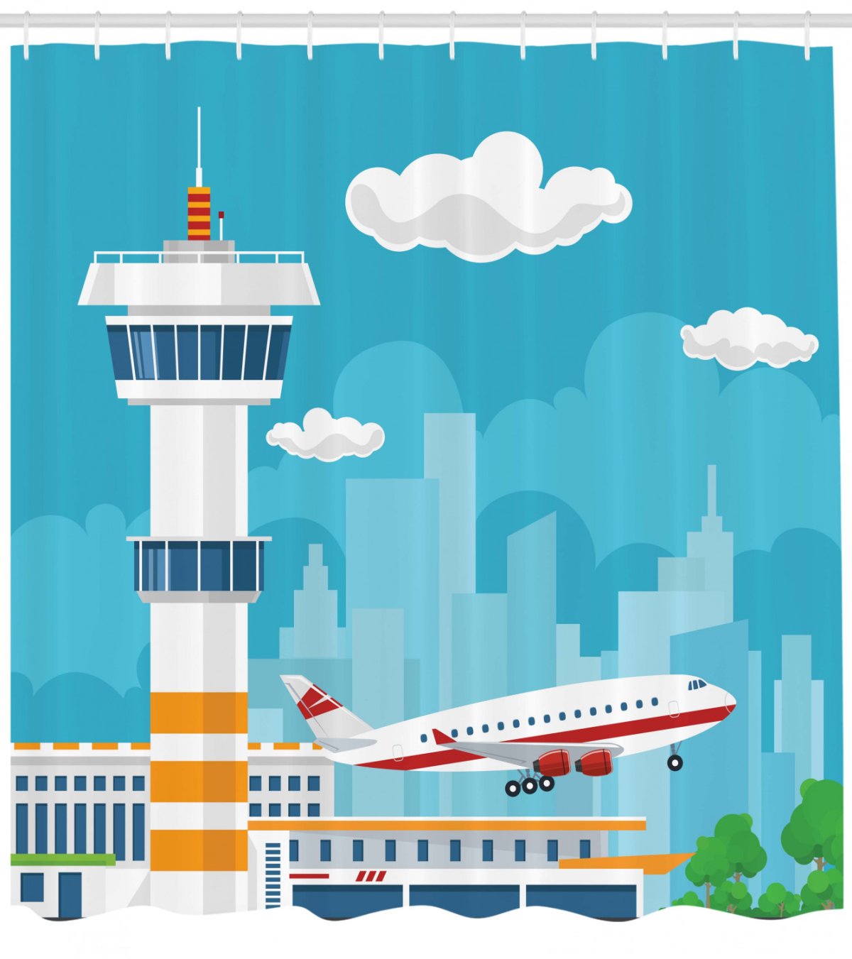 Самолет в аэропорту рисунок