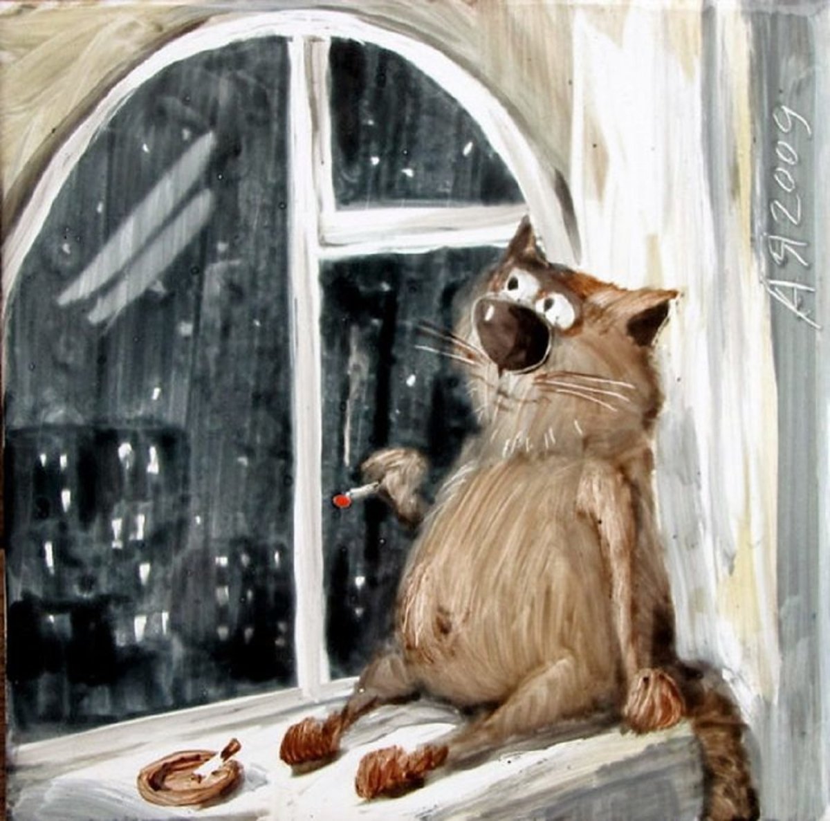 Анатолий Ярышкин и его душевные коты