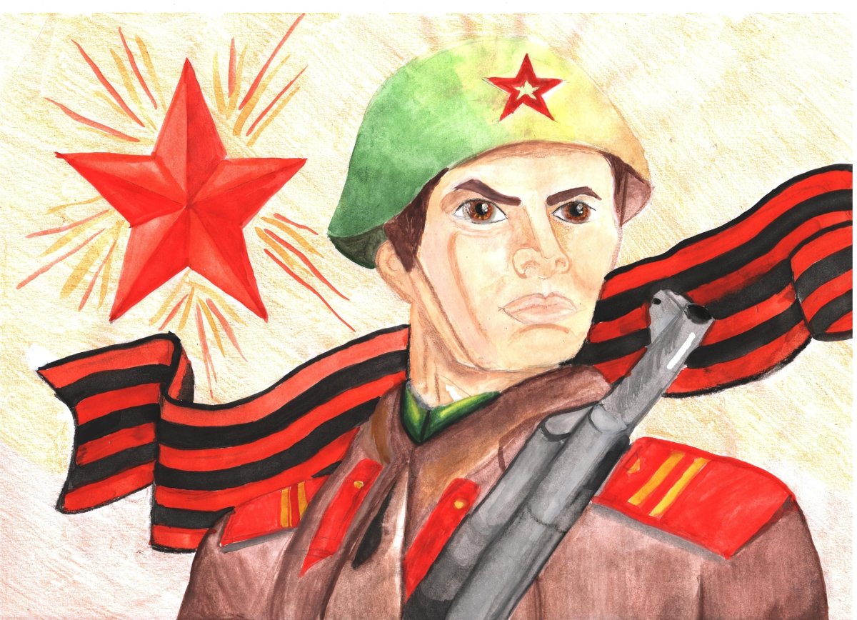 Герои защитники рисунок 4 класс