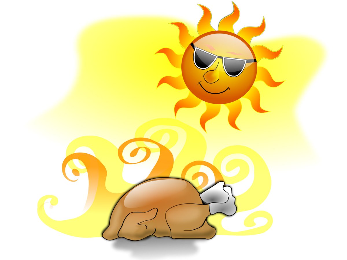 Держит солнце