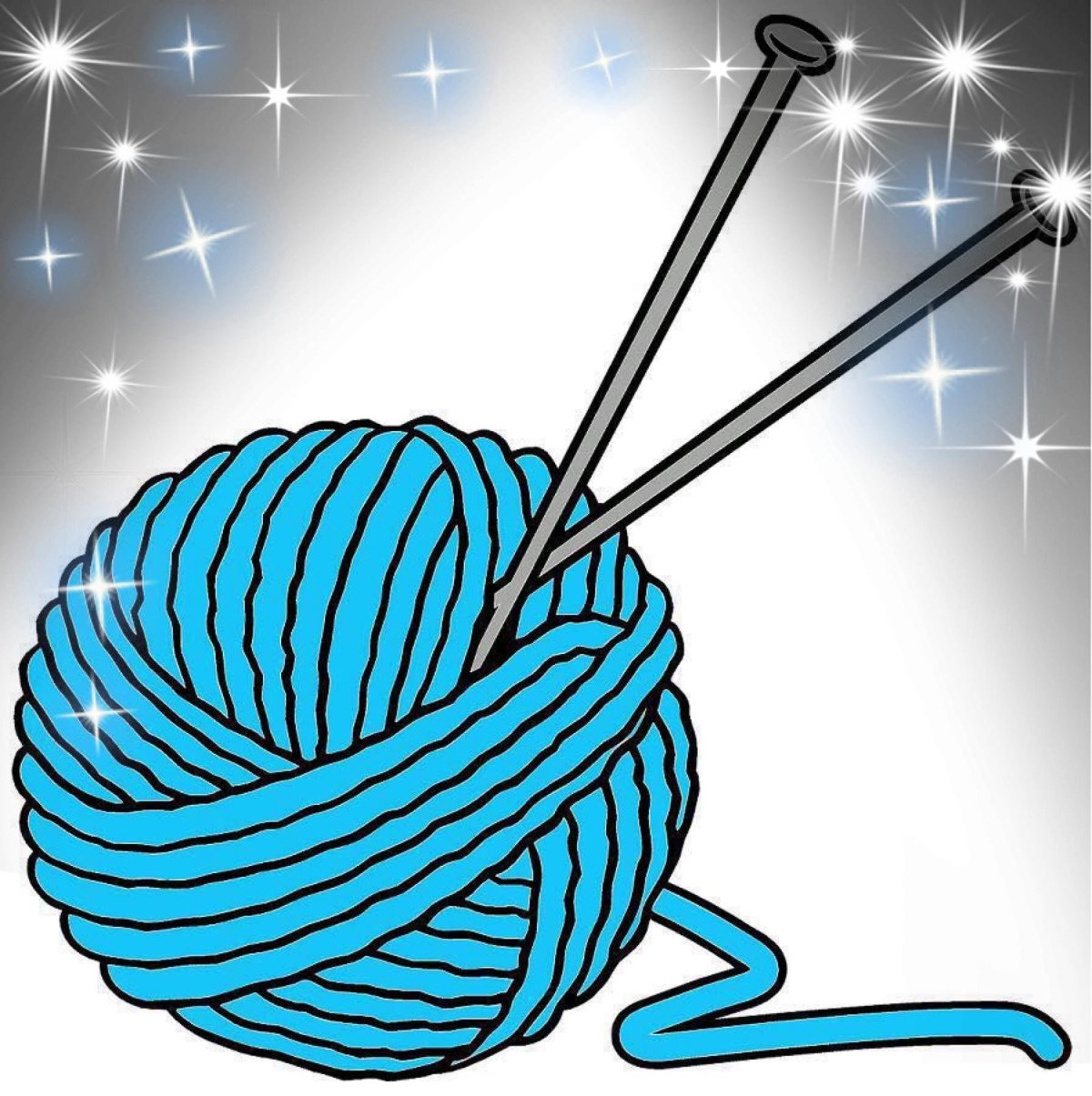 Фиолетовый клубок ниток