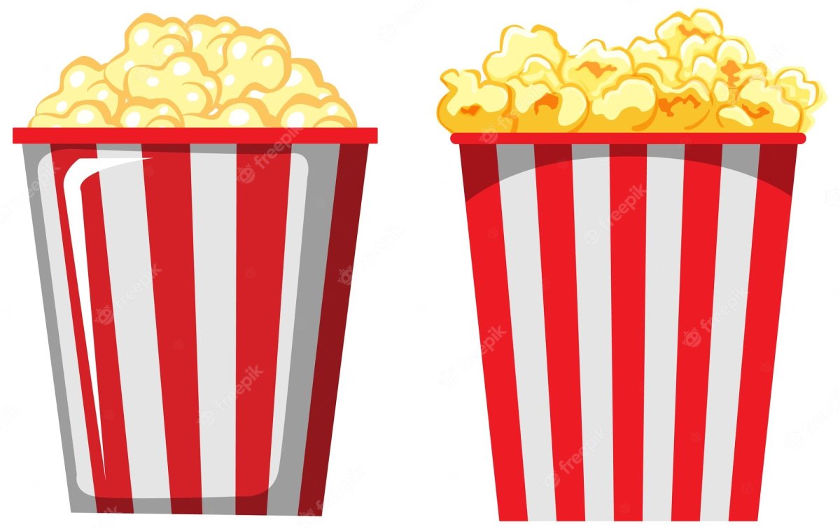 Ведро попкорна в кинотеатре