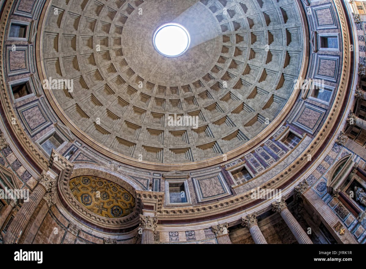 Свет в пантеоне Рим