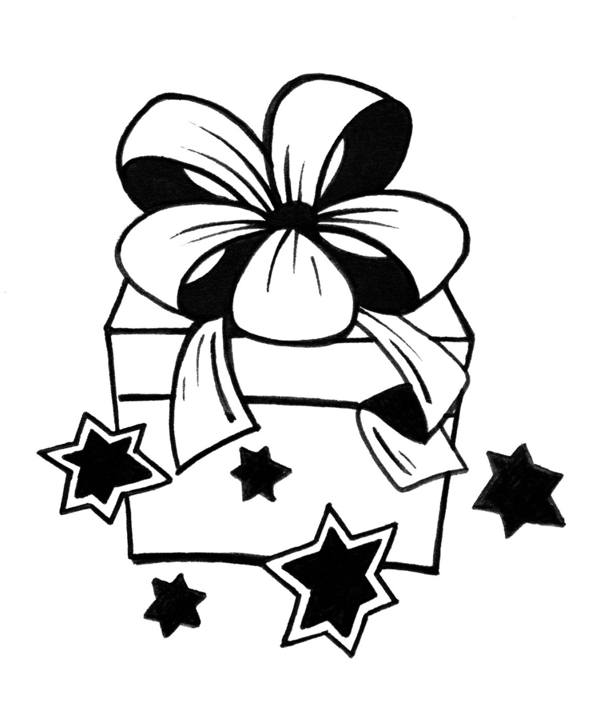 Новогодние рисунки чёрно белые