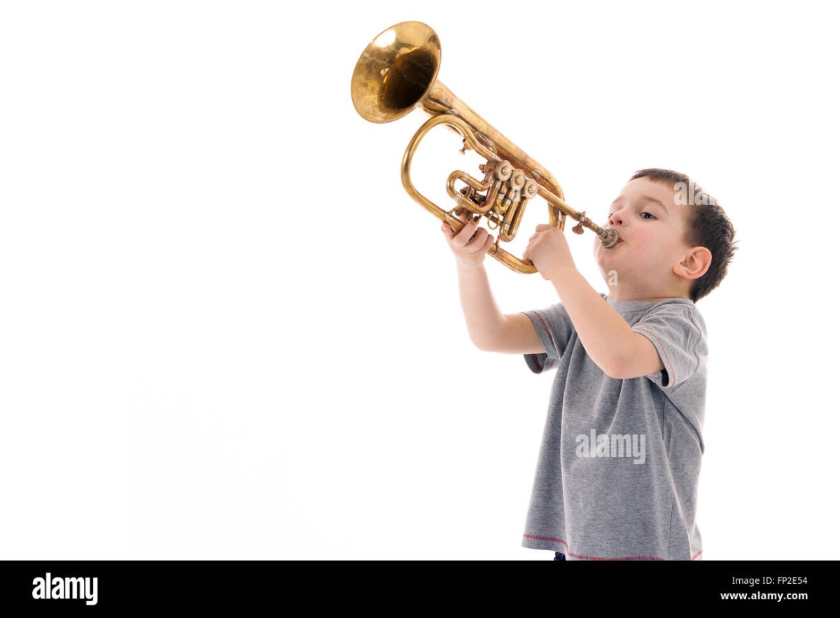 Трубач прикольный рисунок