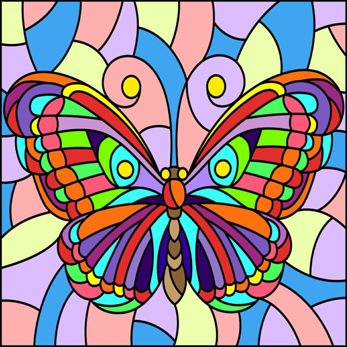 Мозаика "бабочки"