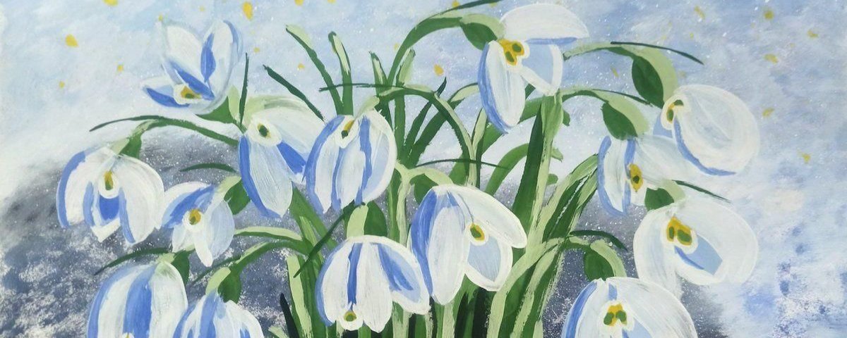 Первоцветы нарциссы