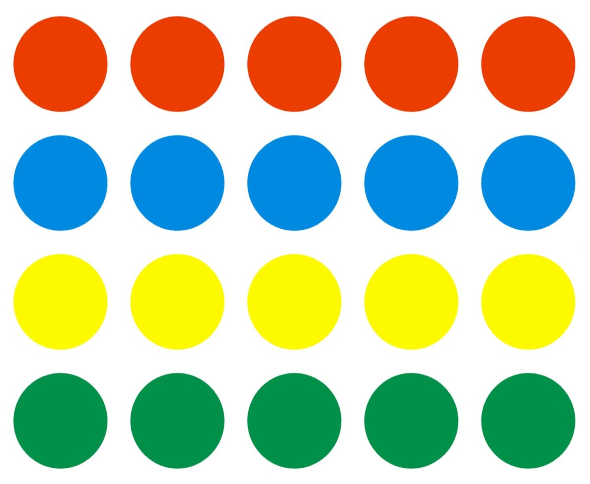 Круги разных цветов