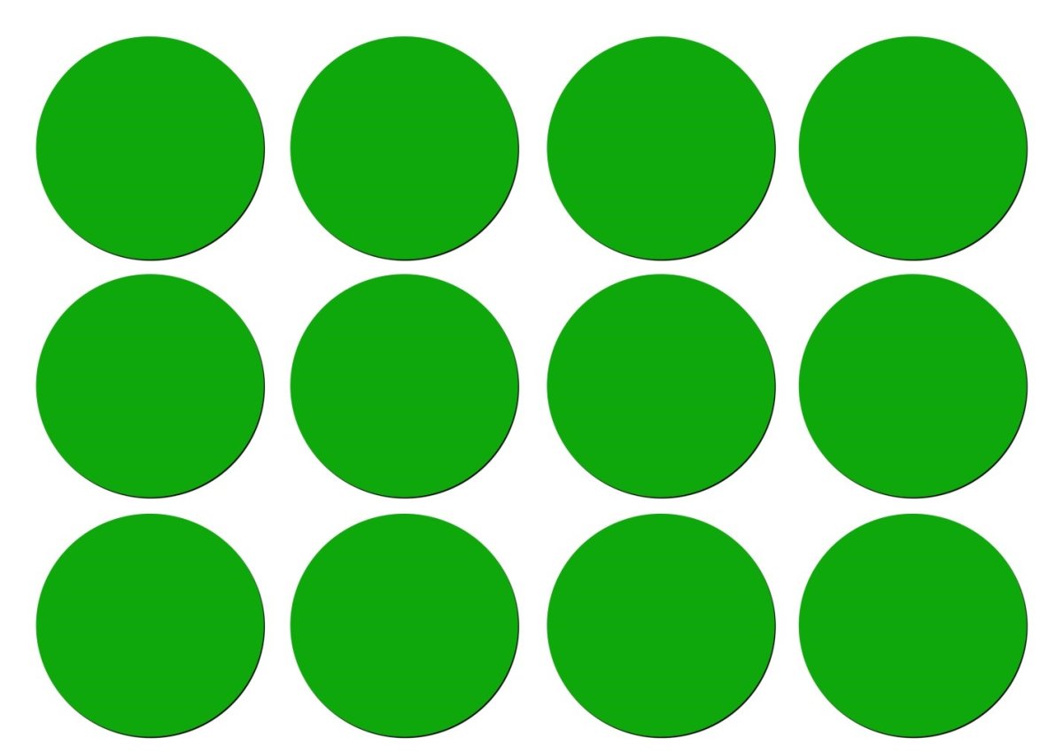 Круг зеленого цвета