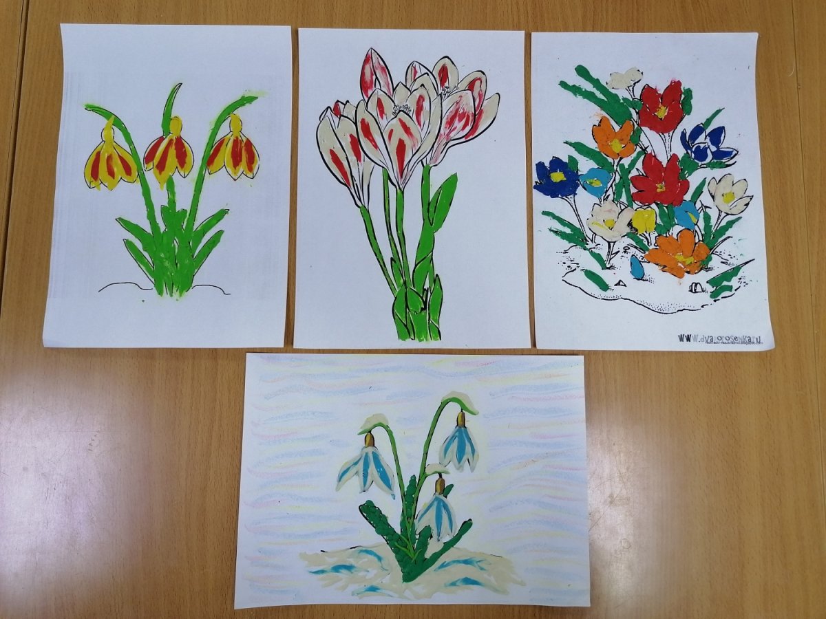 Подснежники мультяшные