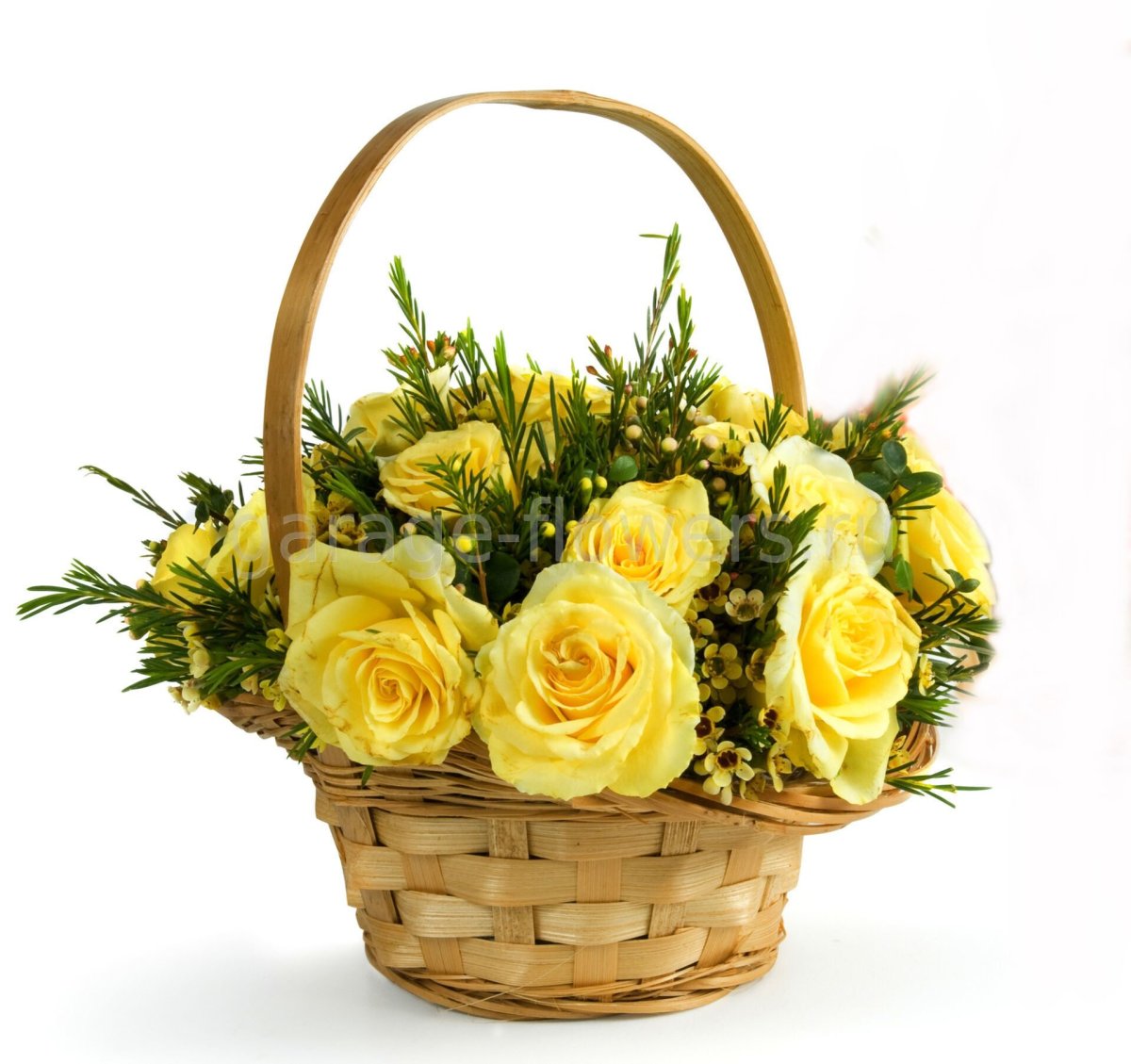 Красивые корзины с цветами