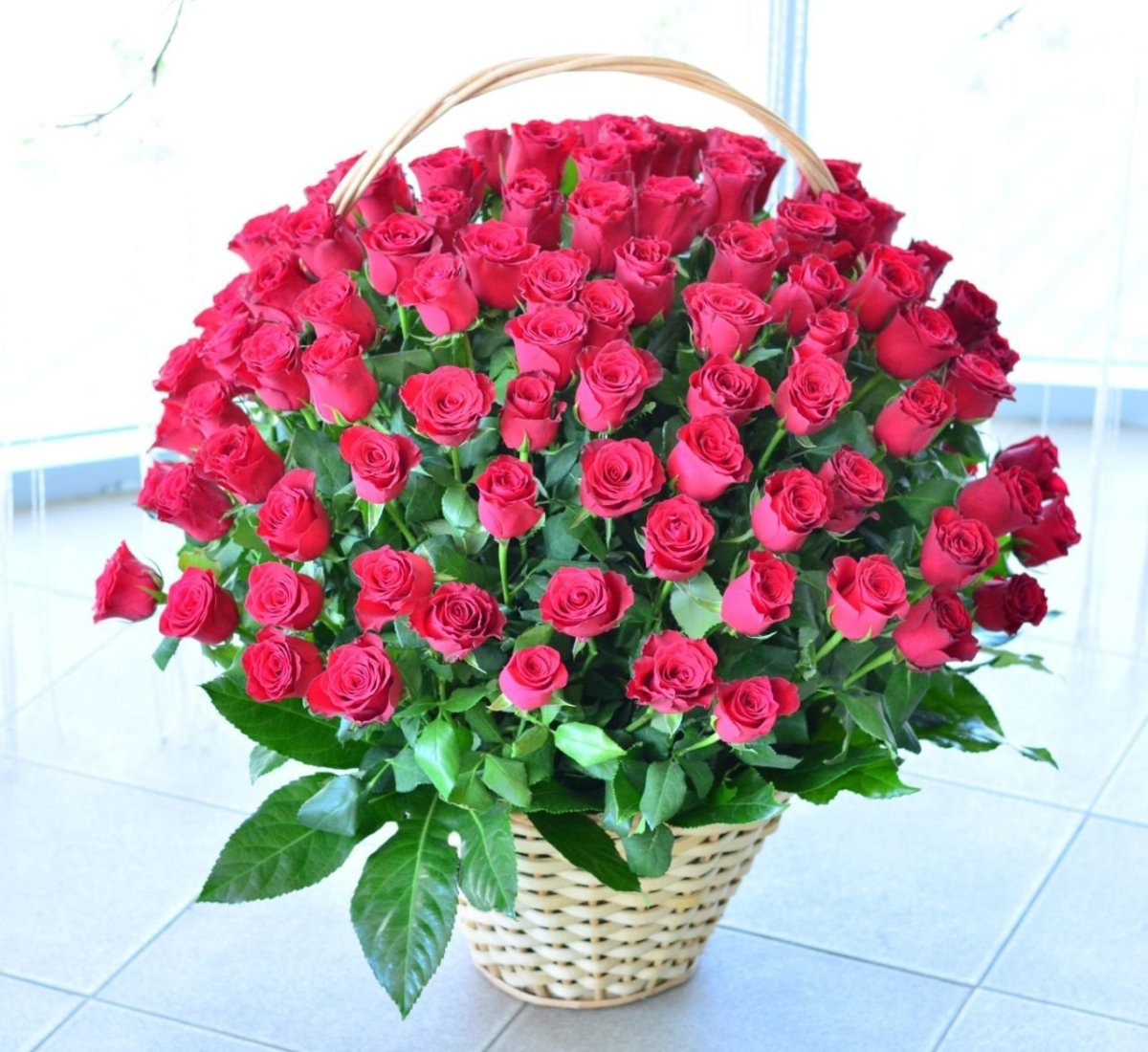 Корзина роз