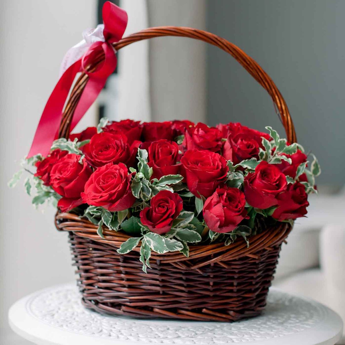 101 Роза в корзине