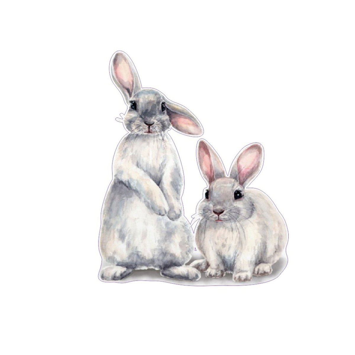 Зайчик для печати детский