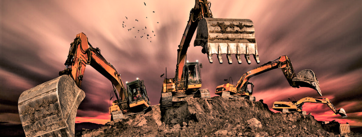 Экскаватор бульдозер