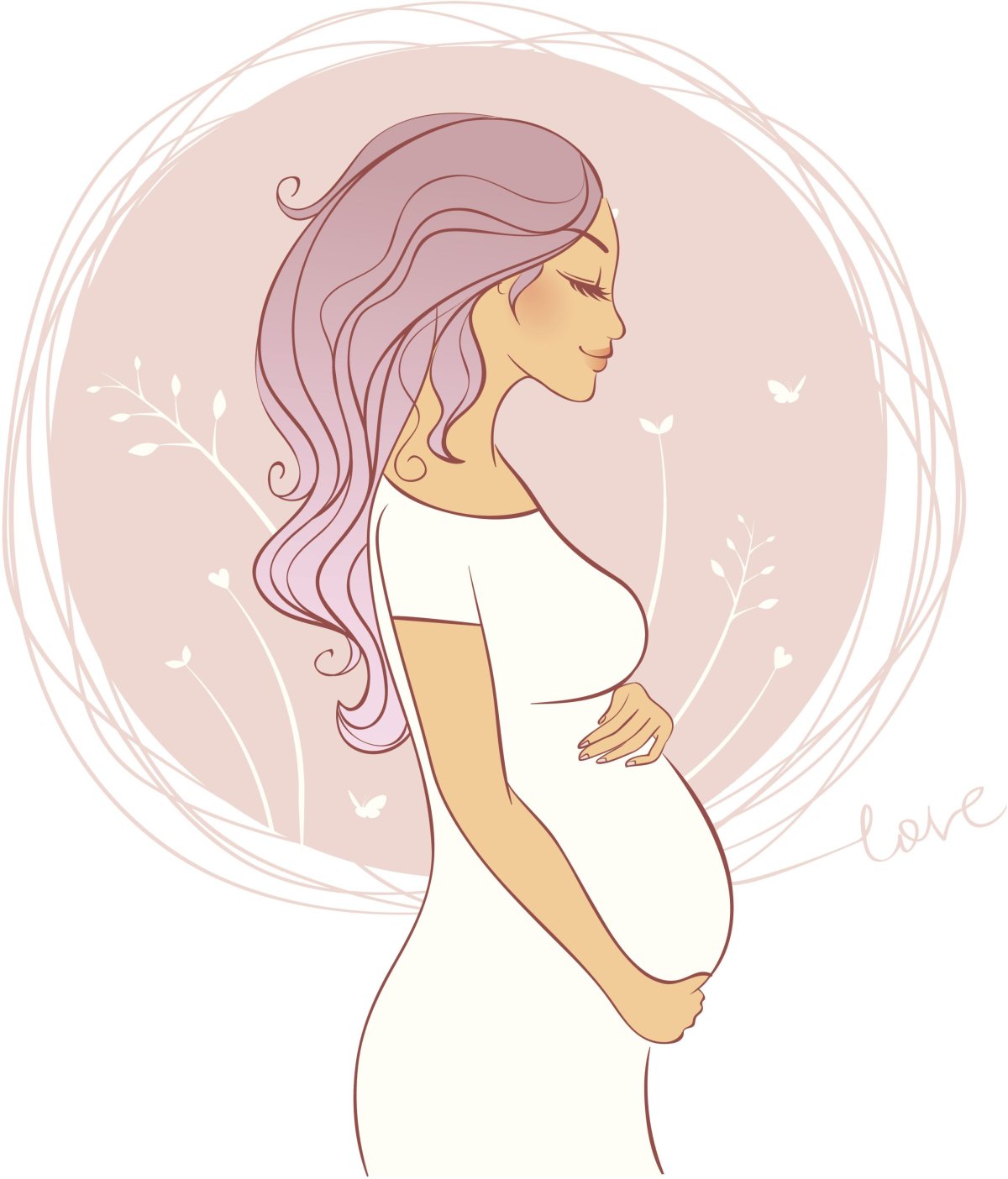 Иллюстрация беременной