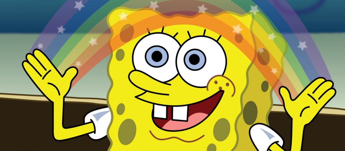 Мем Спанч Боб воображение