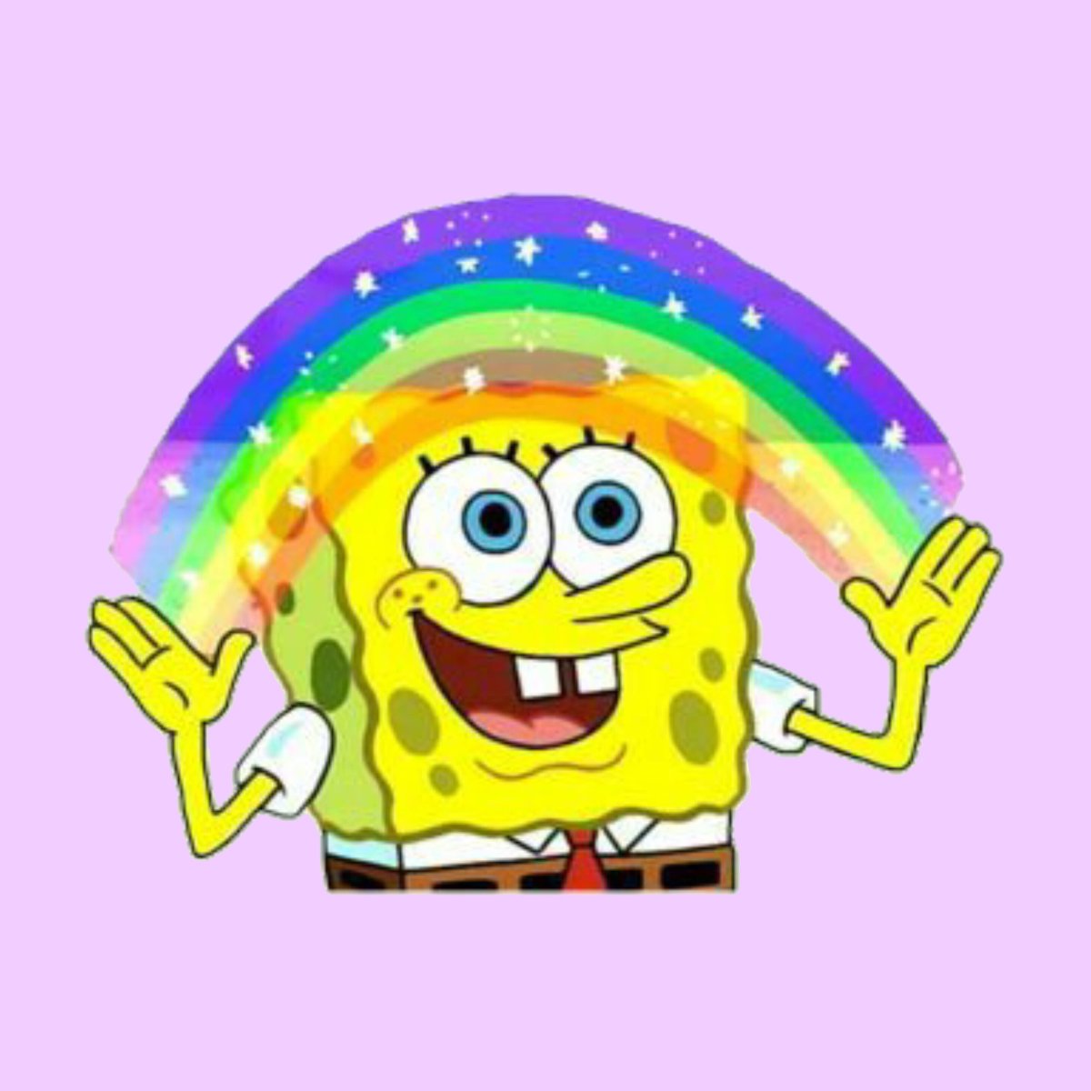 Губка Боб с радугой