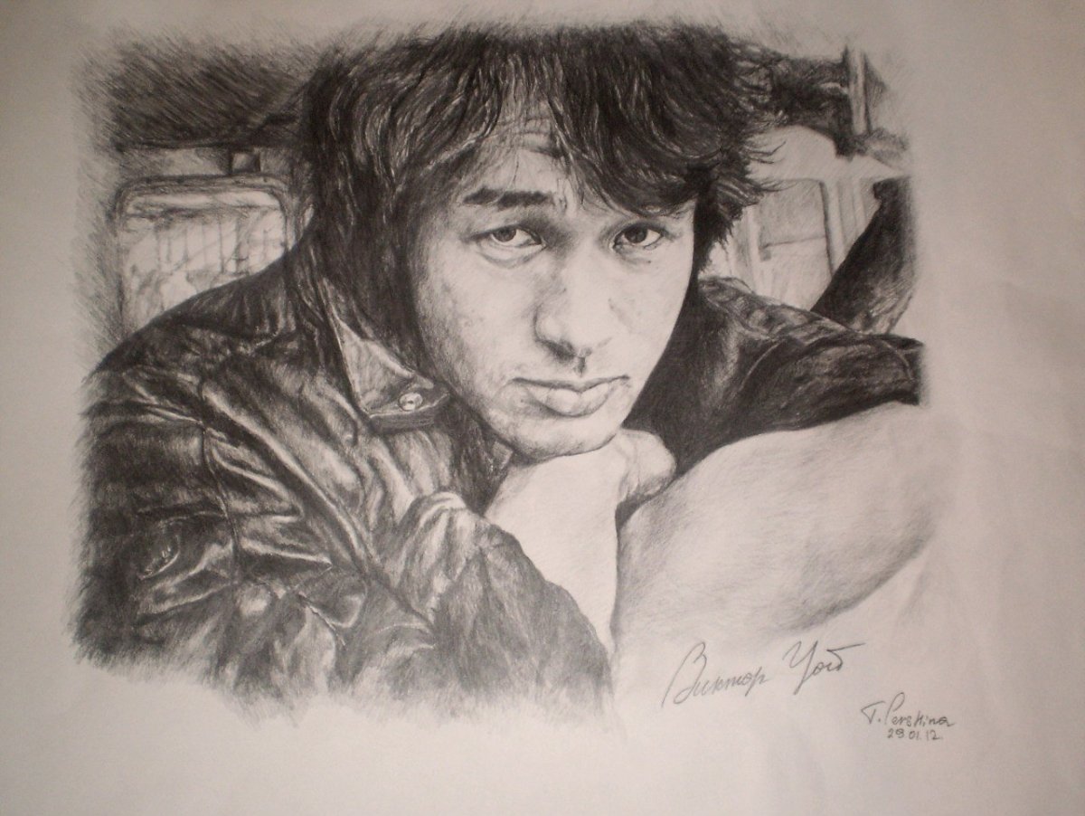 Виктор Цой портрет
