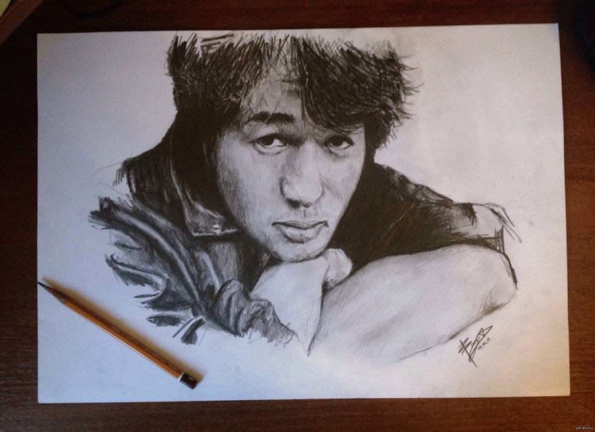 Автопортрет Виктора Цоя