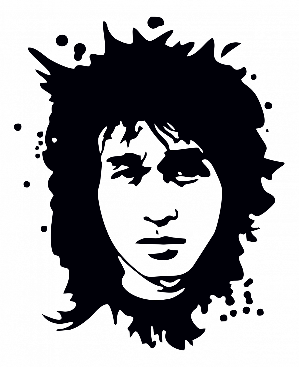 Виктор Цой портрет вектор