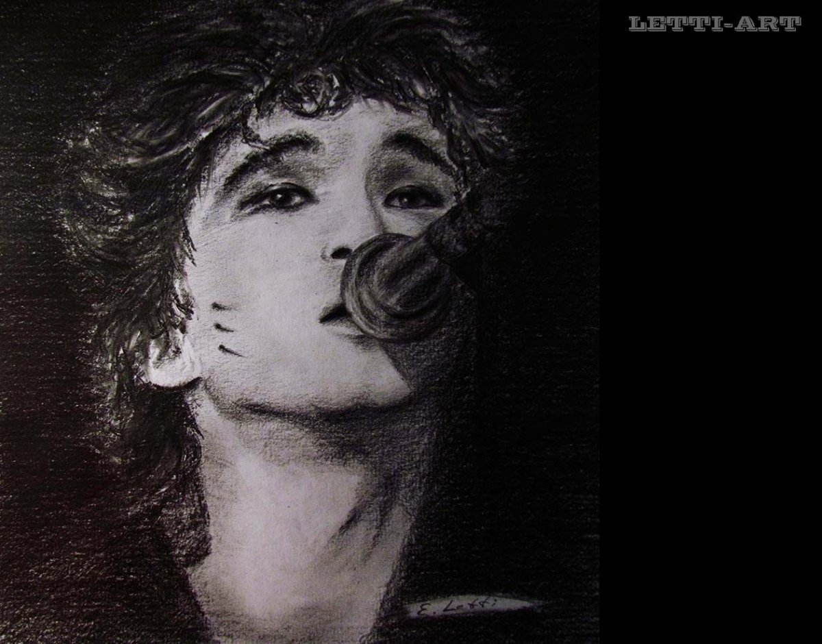 Виктор Цой рисунок