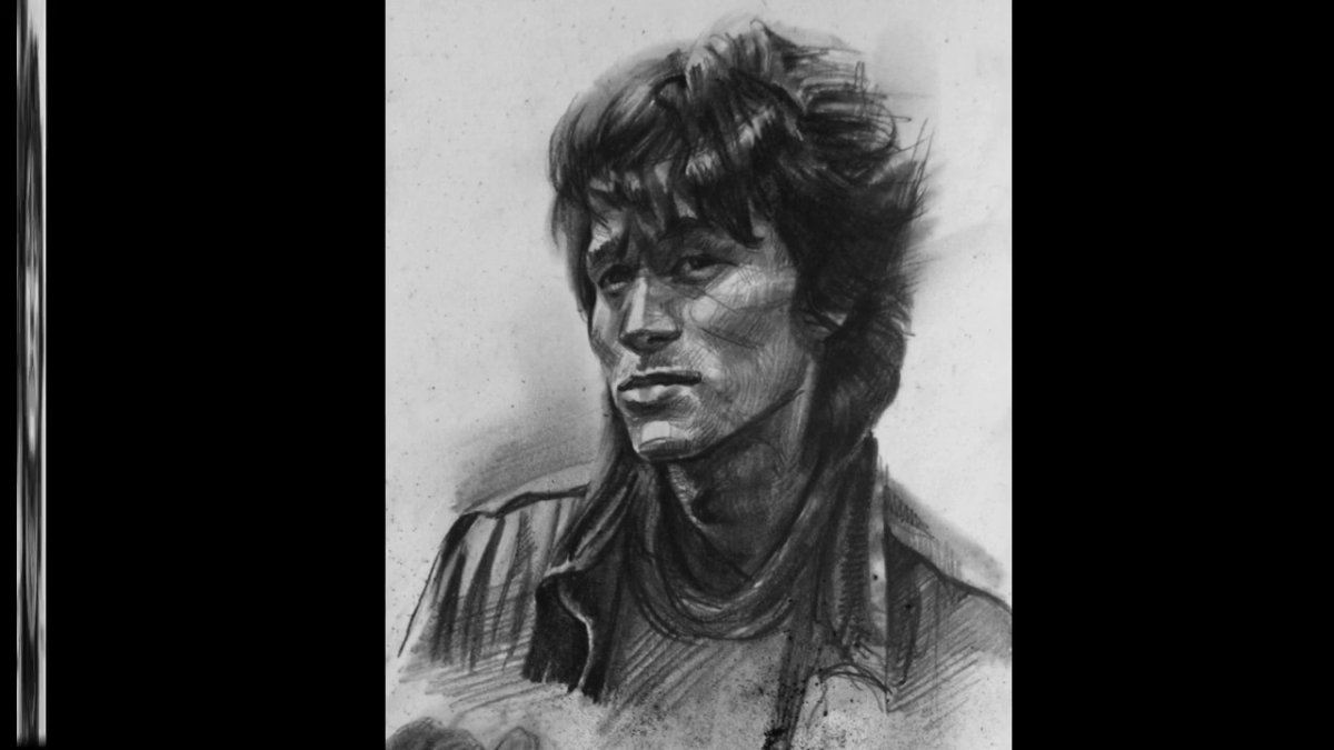 Виктор Цой Графика портрет