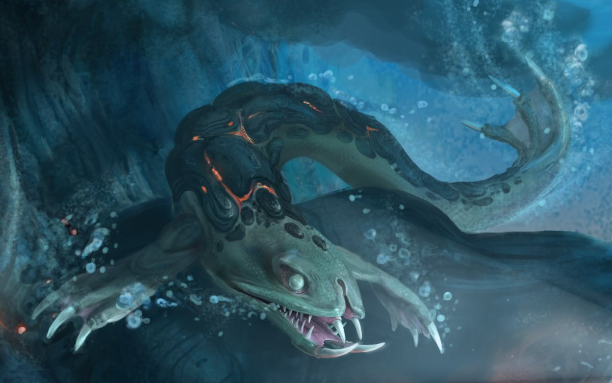 Сабнатика Левиафан Жнец Император морской дракон