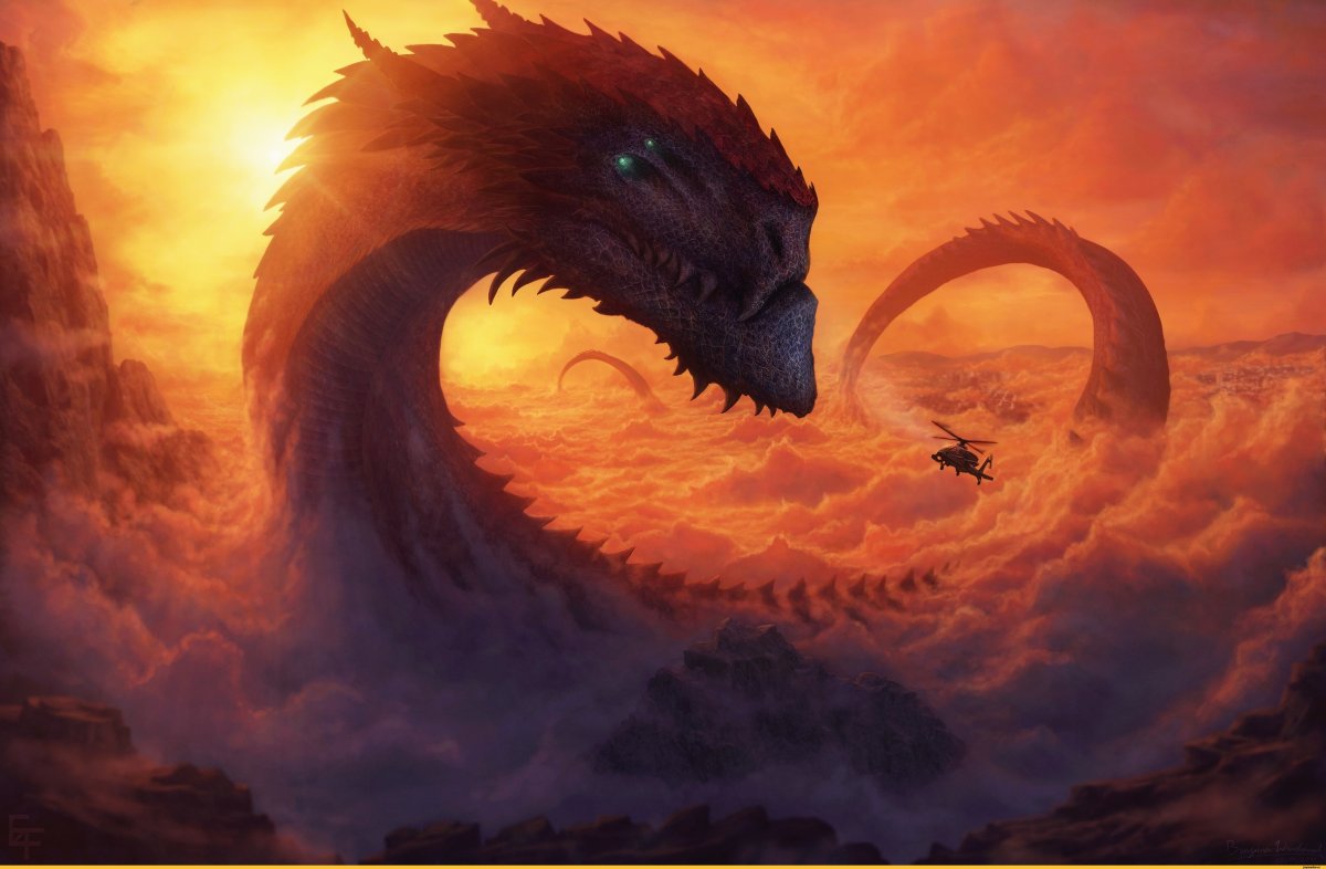 Левиафан дракон арт